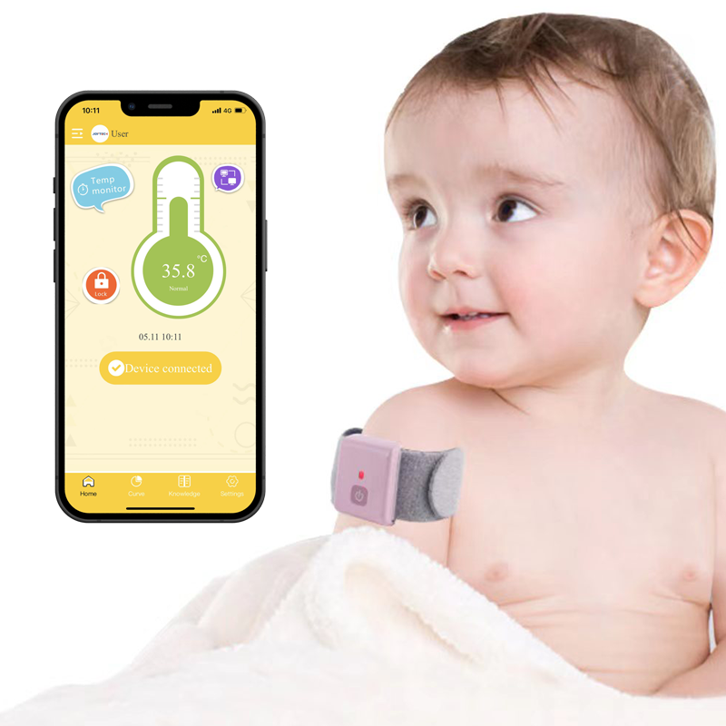 Bluetooth Baby Thermometer — Armband & Belly Band
