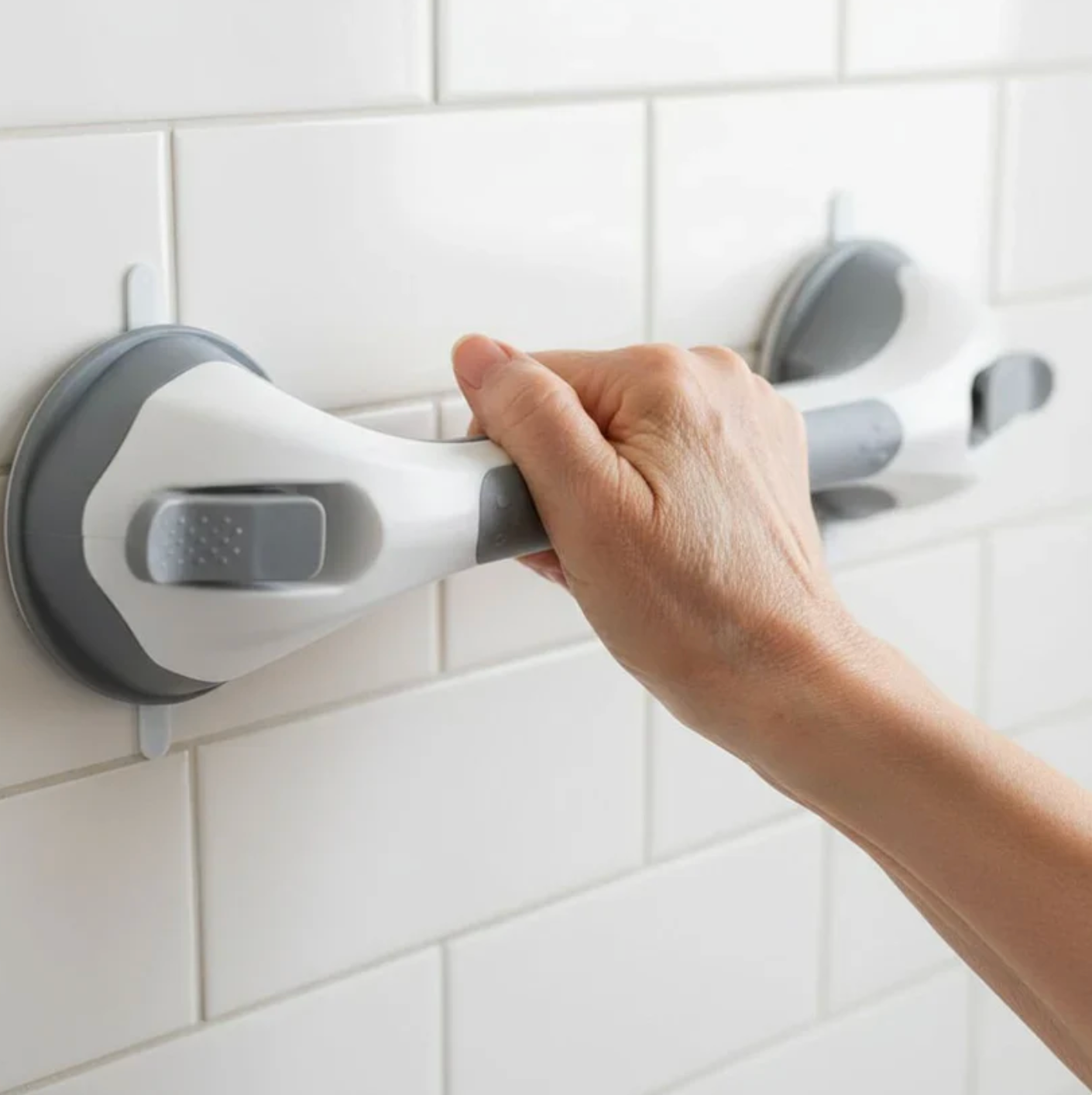 Barre d'Appui de Douche à Ventouse — lot de 2