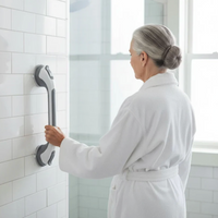 Barre d'Appui de Douche à Ventouse — lot de 2