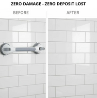 Barre d'Appui de Douche à Ventouse — lot de 2